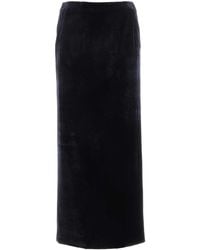 Fendi - Midnight Velvet Skirt - Lyst