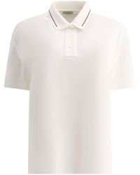 Brunello Cucinelli - Piquet Polo Shirt With Monili - Lyst