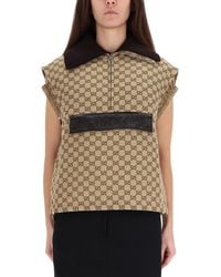 Gucci - Vest With Leather Label - Lyst