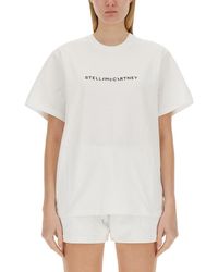 Stella McCartney - T-Shirt With Bold Logo - Lyst