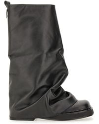 The Attico - Leather Ankle Boots 'Robin' - Lyst