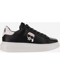 Karl Lagerfeld - Leder -Sneaker mit Logo - Lyst