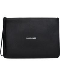 Balenciaga - Pochette Donna Pelle Nero - Lyst