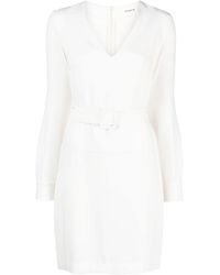 P.A.R.O.S.H. - Vestido corto con cinturón - Lyst