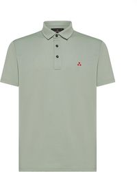 Peuterey - Peutery Polo Mezzola Verde in Piquet - Lyst