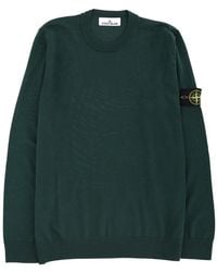 Stone Island - Jersey With Logo Patch - Lyst