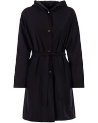 Herno - Omkeerbare Jas Met Capuchon Van Stretchwol En Nylon - Lyst