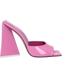 The Attico - Pink Leather Sandal - Lyst