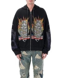 Who Decides War - Graphic Cotton Zip Hoodie - Lyst