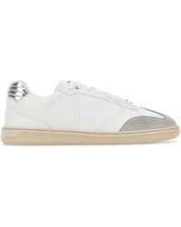 Versace - Leather Greca Court Sneakers - Lyst