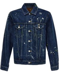 Yohji Yamamoto - Patent Stain Jacket Giacche Blu - Lyst