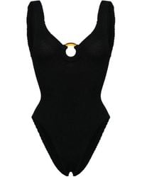 Hunza G - Gekreukt Badpak - Lyst
