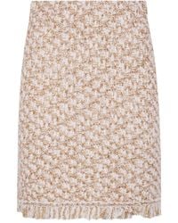 Fabiana Filippi - Bicolor Tweed Boucle Mini Skirt - Lyst