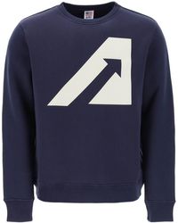 Autry - Crew Neck Sweatshirt mit Logoabdruck - Lyst