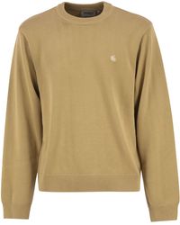 Carhartt - Katoenen Trui Met Ronde Hals En Geborduurd Logo - Lyst