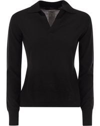 Weekend by Maxmara - Cappa Wool And Cashmere Polo Shirt - Lyst