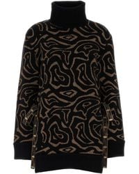 PUCCI - Embroidered Polyester Blend Oversize Sweater - Lyst