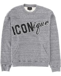 DSquared² - Iconique Relax Fit Crewneck - Lyst