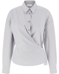 Lemaire - Straight Twisted Collar Shirt - Lyst