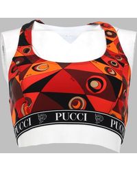 PUCCI - Top Bra Con Stampa - Lyst