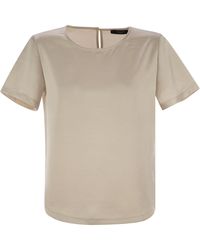Weekend by Maxmara - Amburgo Satin And Jersey T Shirt - Lyst