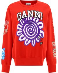 Ganni - "Magic Power" Sweatshirt - Lyst