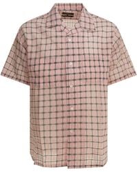 Beams Plus - "Open Collar Nylon Airy Plaid" Casual Shirt - Lyst