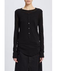 Ann Demeulemeester - Vero Double Layer Serafino Top - Lyst