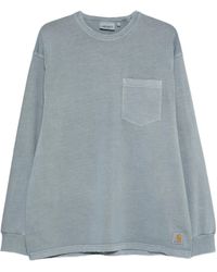 Carhartt - T-Shirt Met Lange Mouwen En Zak - Lyst