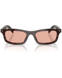 Prada - Zonnebril Prd05 S 17 N50 W Root Tortoise/roze Dames - Lyst