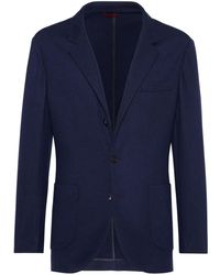 Brunello Cucinelli - Marineblaue Kaschmir-Jacke Mit Reverskragen - Lyst