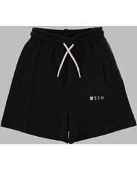 MSGM - Boys Fleece Bermuda Shorts, 100% Cotton - Lyst