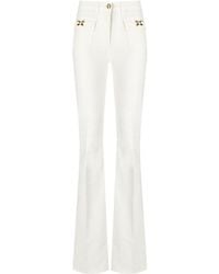 Elisabetta Franchi - Ivory Cotton Jeans - Lyst