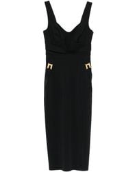 Elisabetta Franchi - Abito Corto Con Scollo A Cuore - Lyst