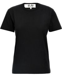 COMME DES GARÇONS PLAY - Comme des Garçons spielen 'Heart Patch' T -Shirt - Lyst