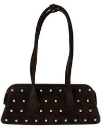 OSOI - Boot Brede Mini Schoudertas Leer Bruin - Lyst