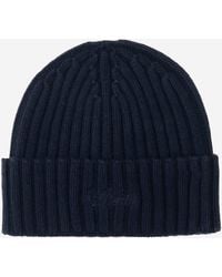 MC2 Saint Barth - Wool Blend Beanie With Logo - Lyst