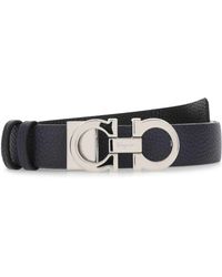 Ferragamo - Midnight Leather Reversible Belt - Lyst