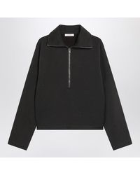 Lemaire - Wool Blend Zip Sweater - Lyst