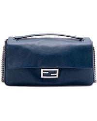 Fendi - Leather Baguette Shoulder Bag - Lyst
