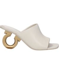 Ferragamo - Astro Sandals/Mascarpone Leather - Lyst