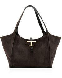 Tod's - T-Timeless Small Leather Tote Bag - Lyst