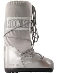 Moon Boot - Icon Blick Stiefel Mondstiefel synthetisches Silber - Lyst