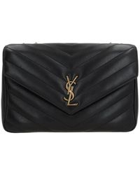 Saint Laurent - Loulou Grote Schoudertas - Lyst