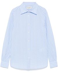 Officine Generale - Colombe Texture Cot Stripe - Lyst