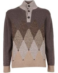 Ballantyne - T Neck Pullover Button - Lyst