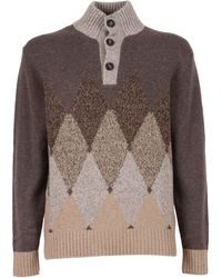 Ballantyne - T-hals Pulloverknoop - Lyst