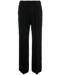 Alberto Biani - Elasticated Waist Straight-Leg Trousers - Lyst