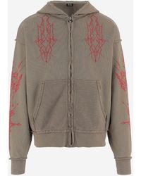 44 Label Group - Katoenen Sweatshirt Met Omgekeerde Eeuwigheid - Lyst