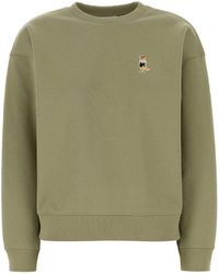 Maison Kitsuné - Crew Neck Sweatshirt - Lyst